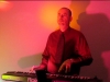 A rare shot of Frank Fogg on synthesizer (from the video 