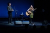 Andy Revkin singing with Dar Williams during a Focus the Nation concert at Ursinus College in 2008. <br />
http://academic.ursinus.edu/ftn/speakers.htm