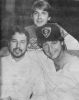 Here's a look back at Alan Autry (right) and Randall Franks (center) at their first recording session together with engineer Rodney Brown in 1988 at Tree Top Studios in Bremen, Ga. Check out their CD Mississippi Moon. The photo by Debbie Rampy appeared in the Haralson Gateway-Beacon on Jan. 12, 1989.