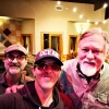 Barry Waldrep, engineer Jimmy Nutt and Grammy winner Mike Farris after Mike tracked the vocals on his contribution to the Tony Rice Tribute album.